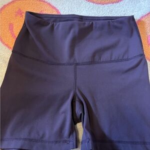Yogalicious purple Bike Shorts with Wide Waistband